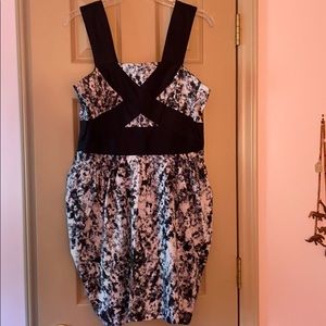 Black and white dress